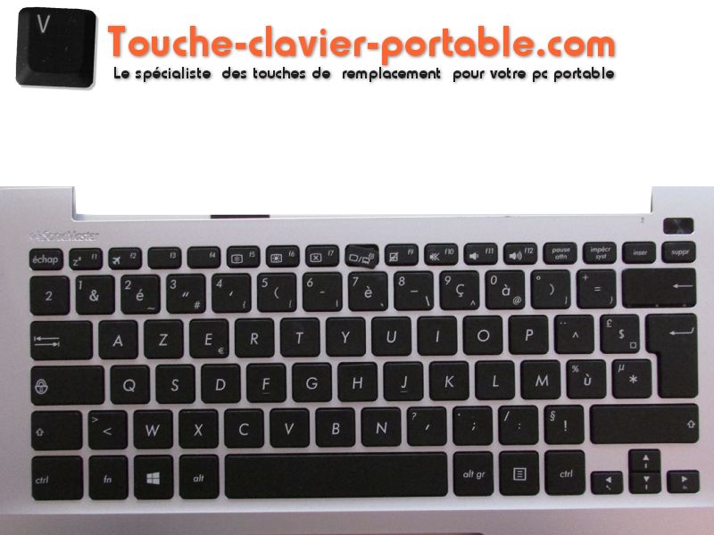 Power4Laptops Tastiera Sostitutiva Per Portatili ASUS 0KNX0-6120FR00 - Francese, Nera, Facile Installazione